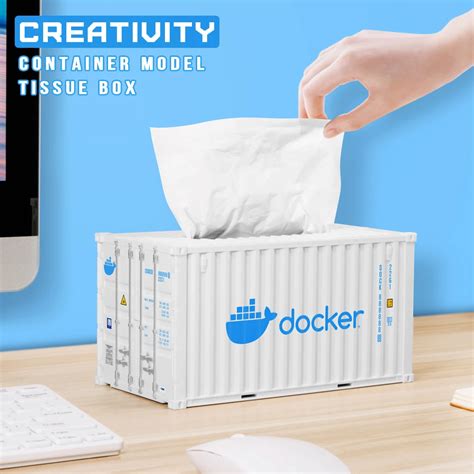 metal shipping container tissue box|docker tissue box.